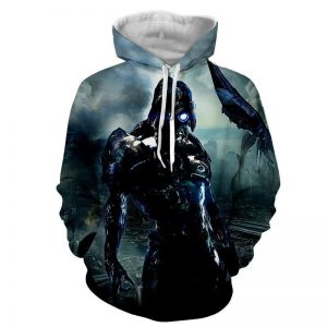 Mass Effect Geth Legion Damage Battle Armor Winter Hoodie