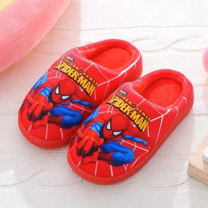Marvel Spiderman Web Shoot Plush Lining Red Kids Shoes